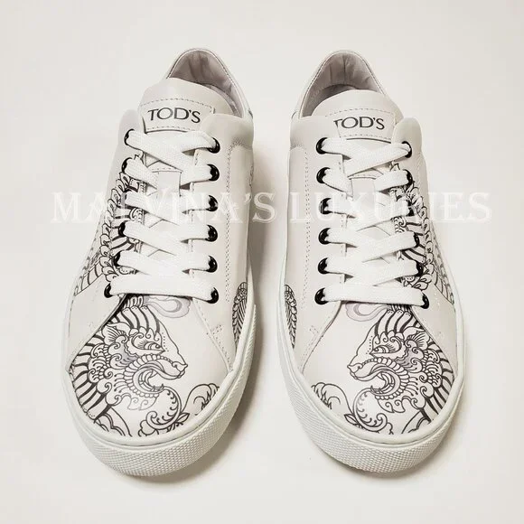 TOD'S SNEAKERS MENS LIMITED EDITION TATTOO ALLACCIATO SHOES